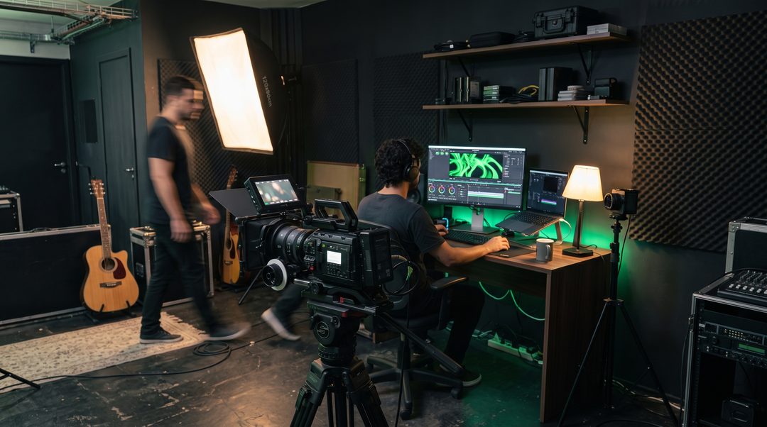 Bastidor de produção audiovisual da GPImidia